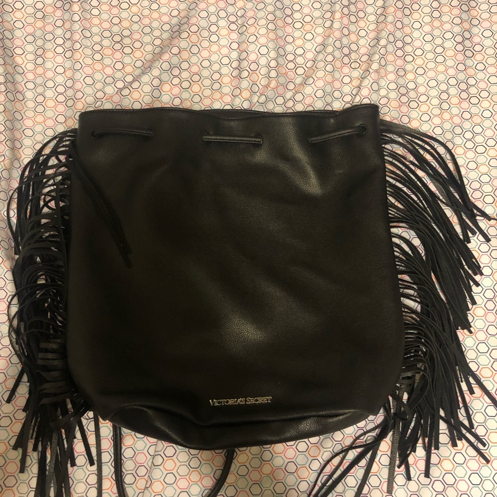 Black Victoria secret drawstring bag